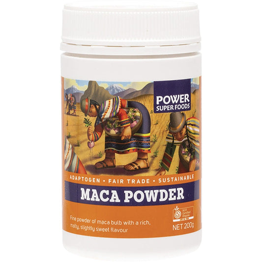 Power Super Foods- Maca Powder Tub Certified Organic -200g