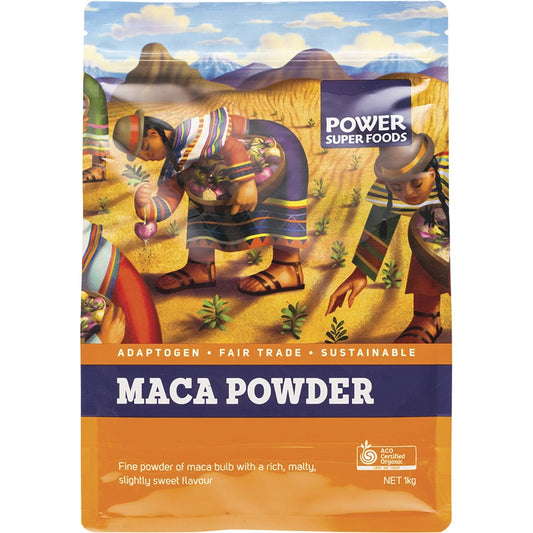 Power Super Foods- Maca Powder Certified Organic-1kg
