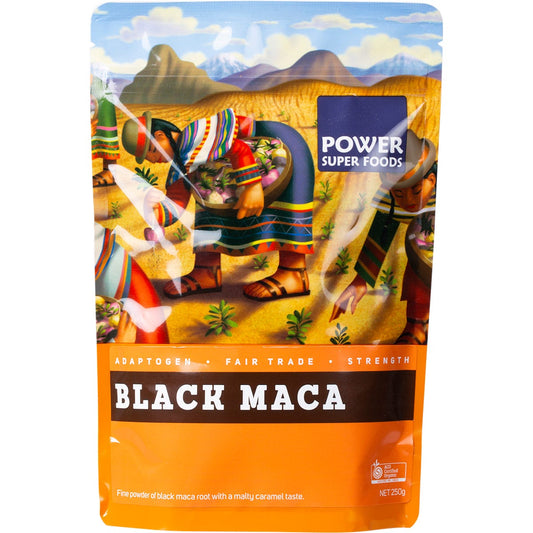 Power Super Foods- Black Maca Powder Certified Organic-250g