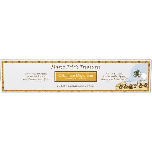 Marco Polo's Treasures- Incense Sticks Olibanum Migiurtino-10pk