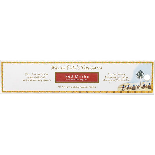 Marco Polo's Treasures- Incense Sticks Red Mirrha-10pk