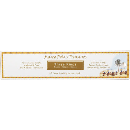 Marco Polo's Treasures- Incense Sticks Three Kings-10pk