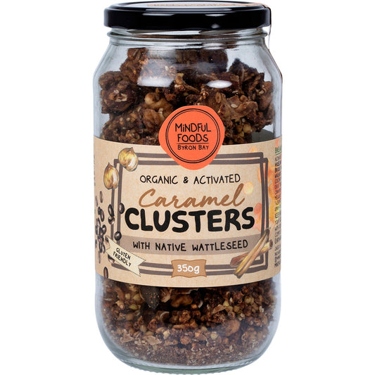 Mindful Foods- Caramel Clusters Native Wattle Seed Organic & Activated-350g