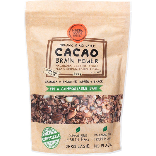 Mindful Foods- Cacao Brain Power Granola Organic & Activated-200g