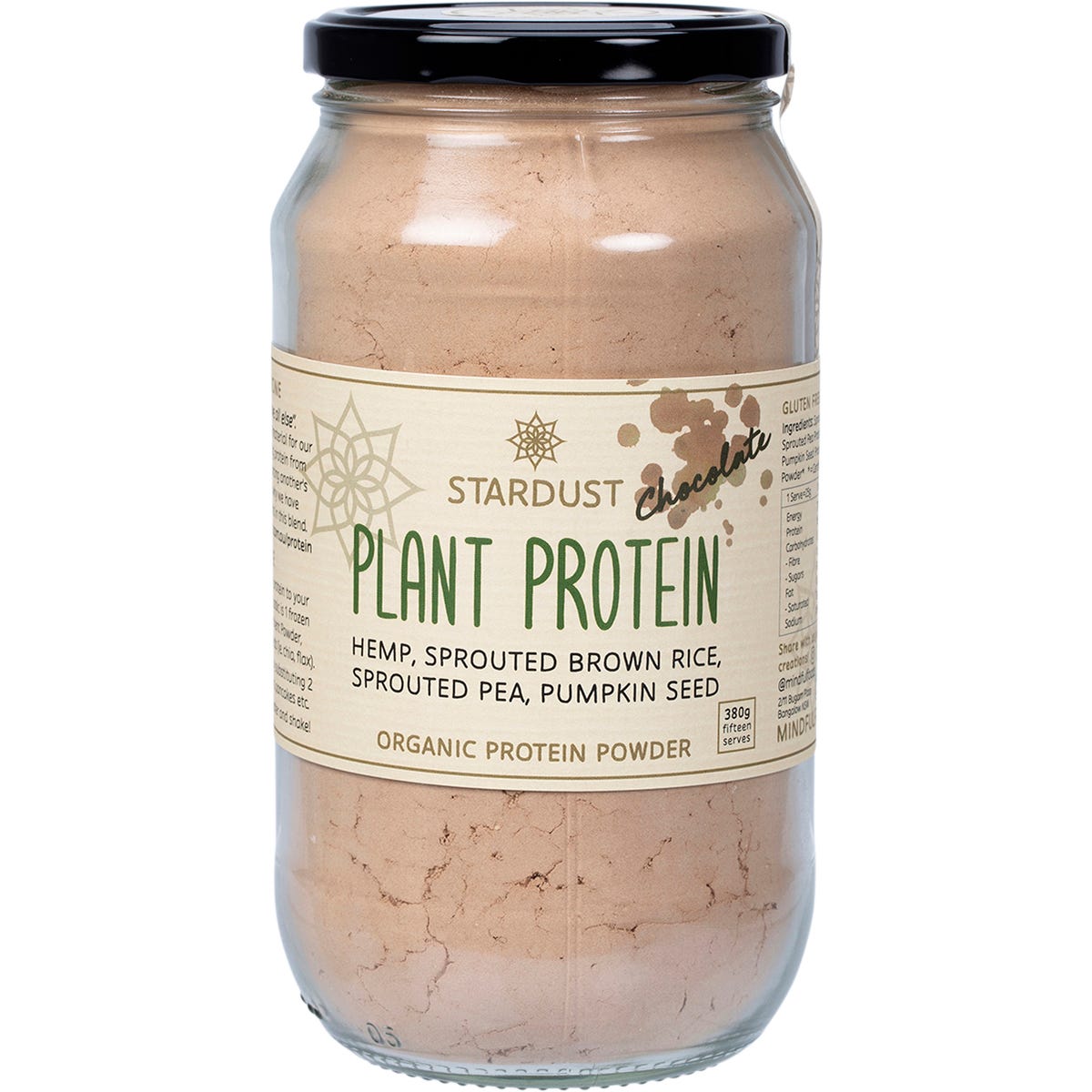Mindful Foods- Stardust Chocolate Plant Protein Powder-380g