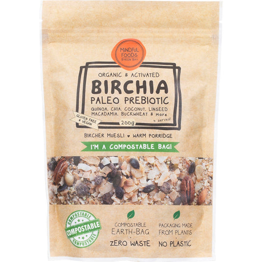 Mindful Foods- Birchia Paleo Prebiotic Granola Organic & Activated-200g