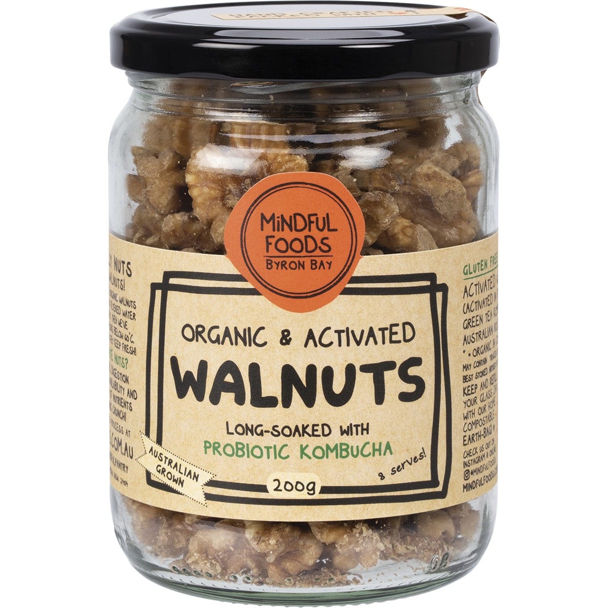 Mindful Foods- Walnuts Organic & Activated-200g
