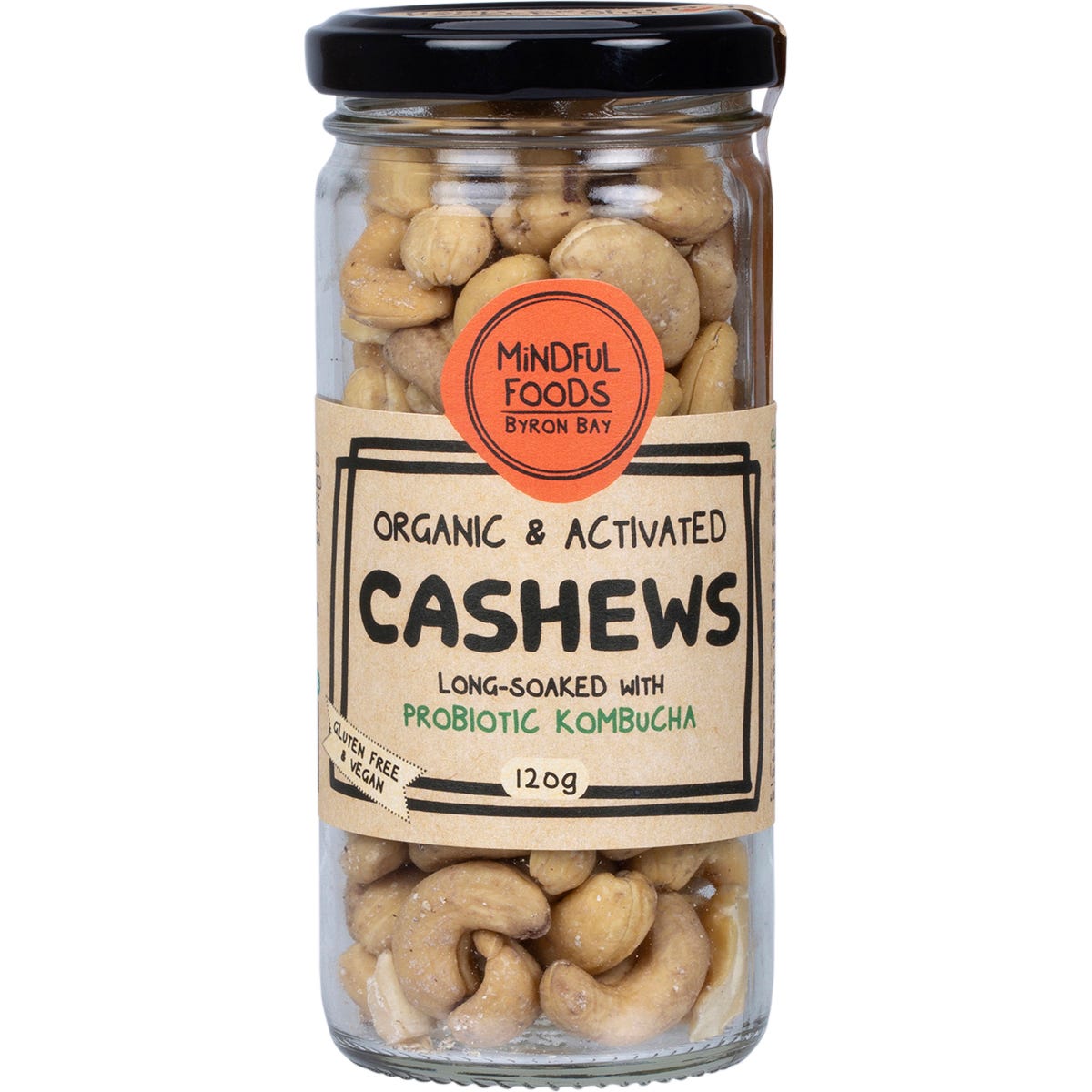 Mindful Foods- Cashews Organic & Activated-120g