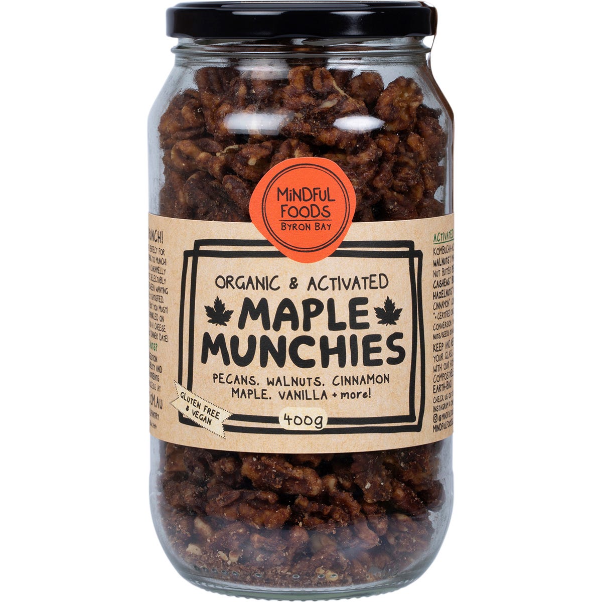 Mindful Foods- Maple Munchies Organic & Activated-400g