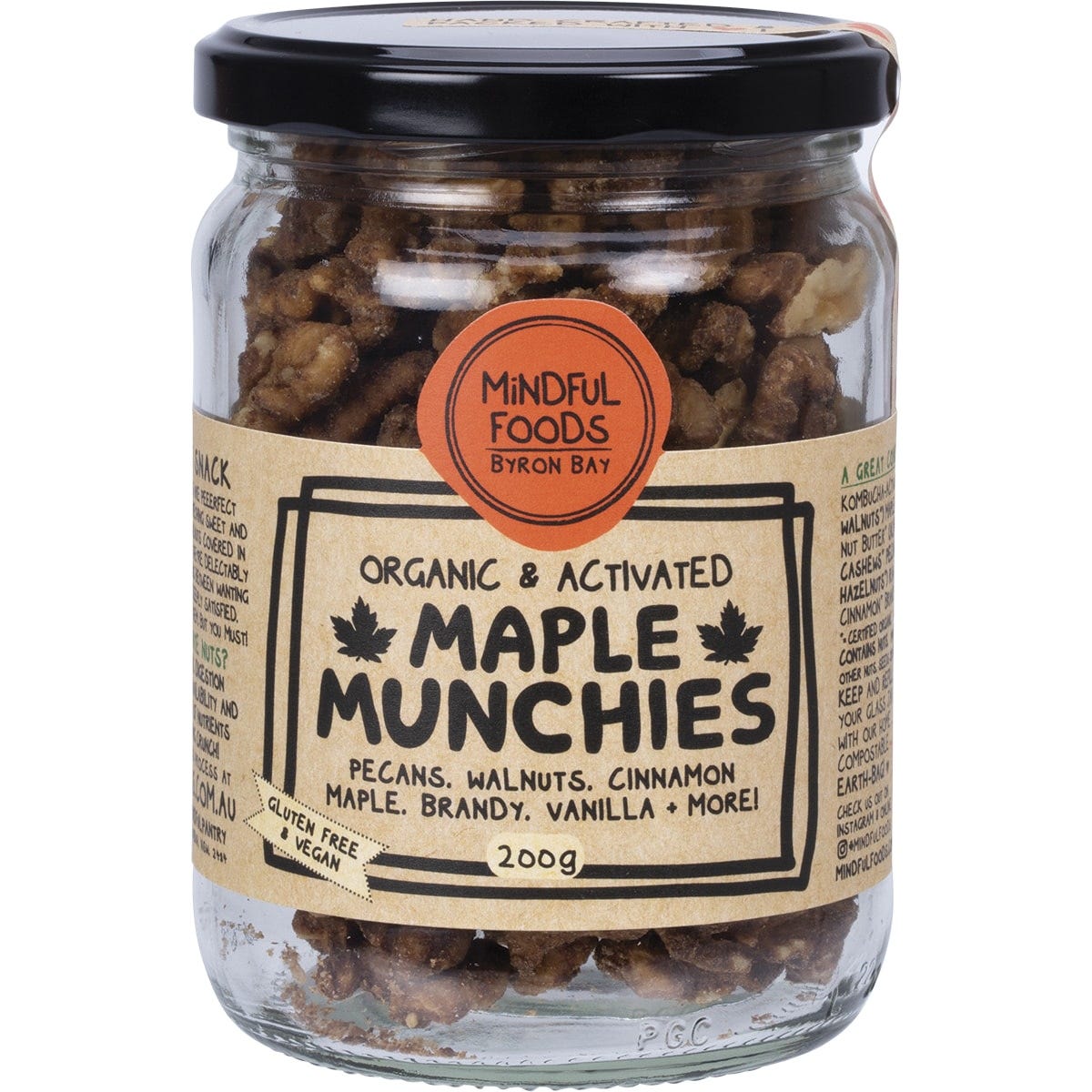 Mindful Foods- Maple Munchies Organic & Activated-200g