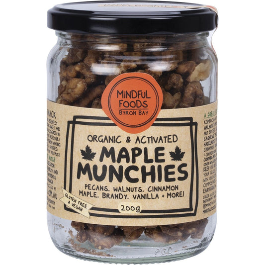 Mindful Foods- Maple Munchies Organic & Activated-200g