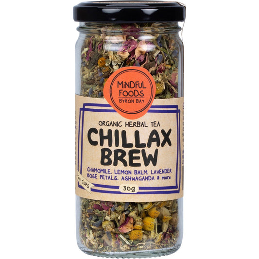 Mindful Foods- Chillax Brew Organic Herbal Tea-30g