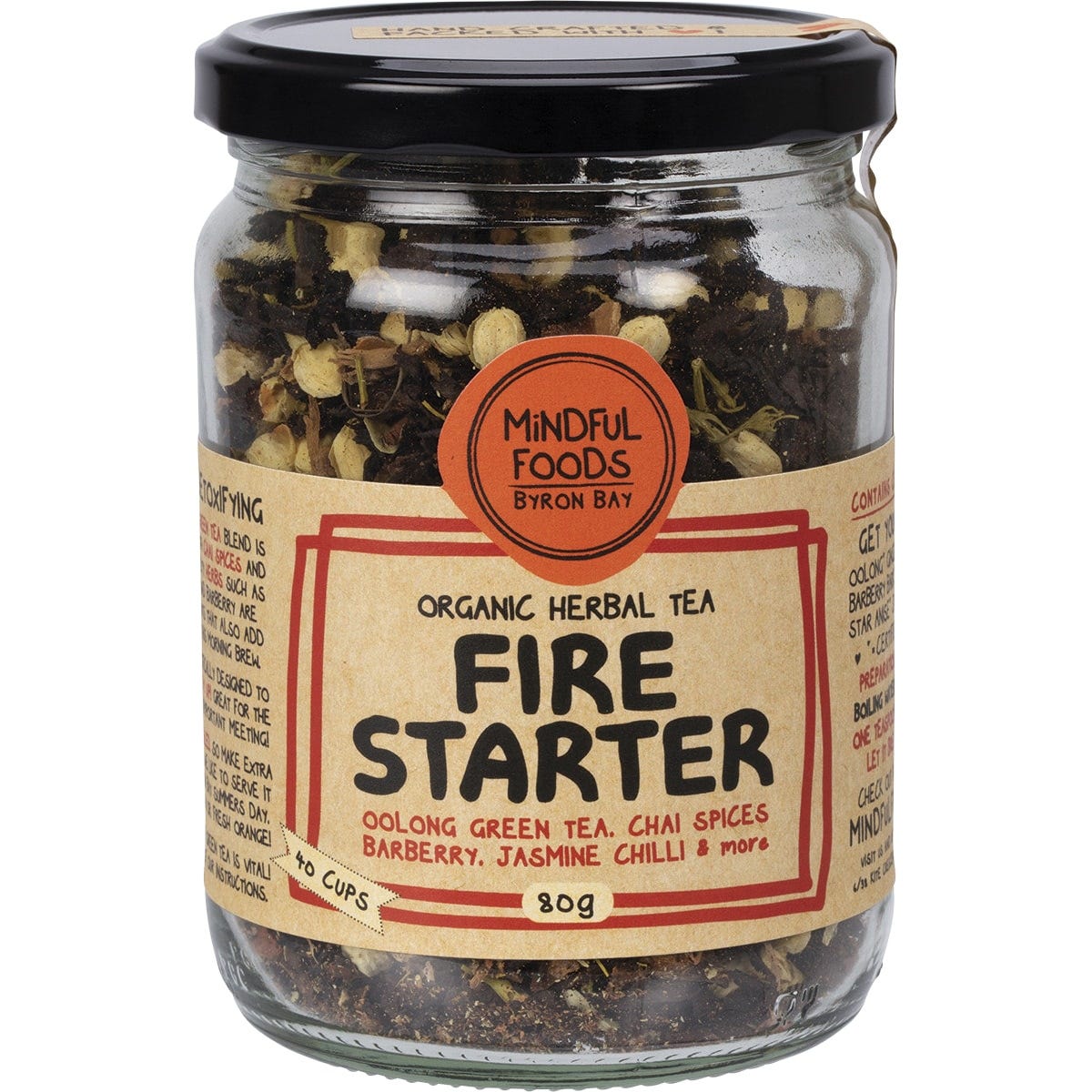Mindful Foods- Fire Starter Organic Herbal Tea-80g