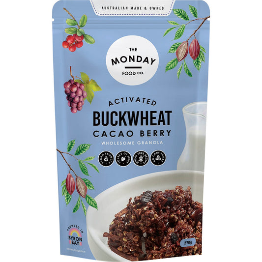 The Monday Food Co.- Activated Buckwheat Granola Cacao Berry-270g