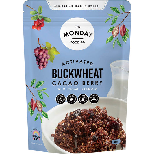 The Monday Food Co.- Activated Buckwheat Granola Cacao Berry-500g