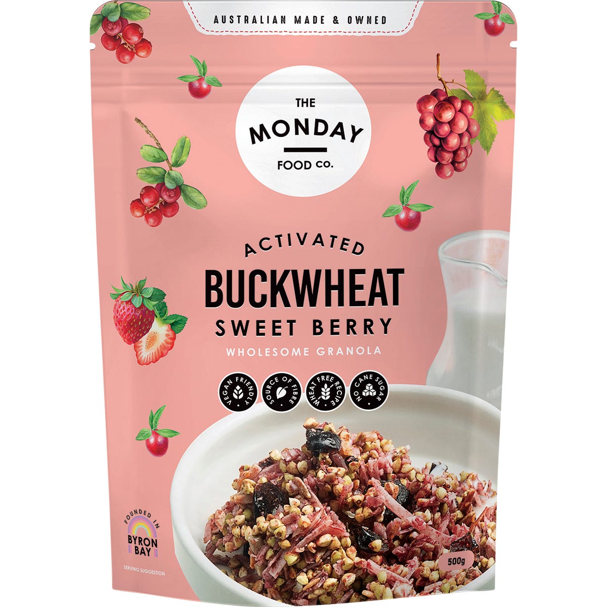 The Monday Food Co.- Activated Buckwheat Granola Sweet Berry-500g