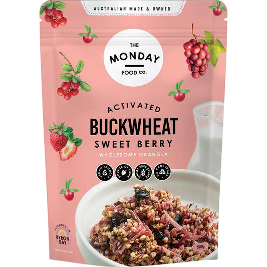 The Monday Food Co.- Activated Buckwheat Granola Sweet Berry-500g