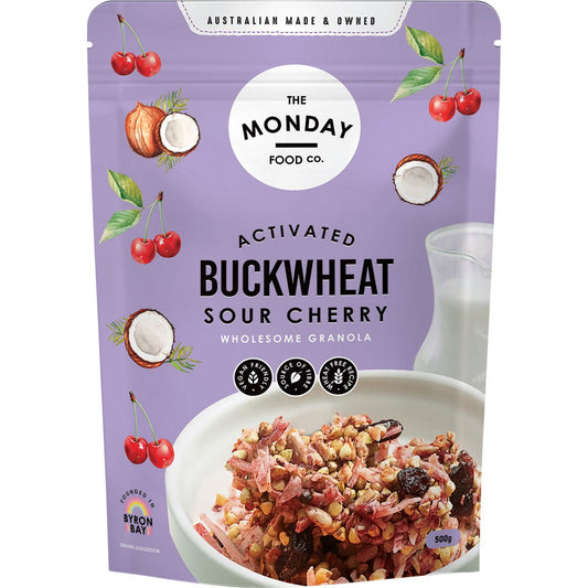 The Monday Food Co.- Activated Buckwheat Granola Sour Cherry-500g