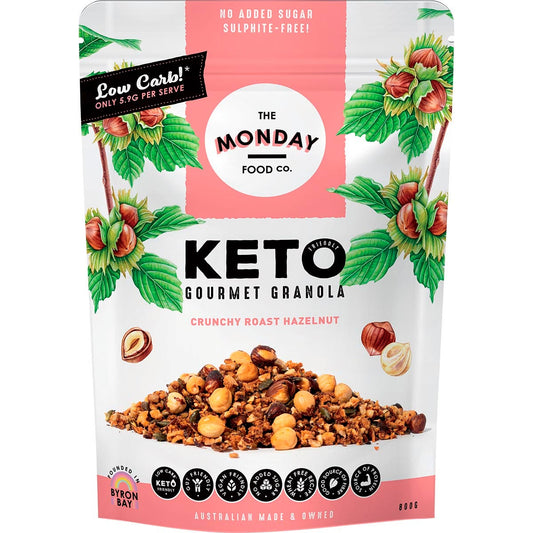 The Monday Food Co.- Keto Gourmet Granola Crunchy Roast Hazelnut-800g