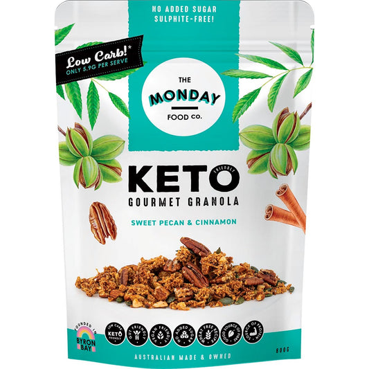 The Monday Food Co.- Keto Gourmet Granola Sweet Cinnamon Pecan-800g