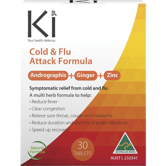 Martin & Pleasance- Ki Cold & Flu Attack-30 Tabs