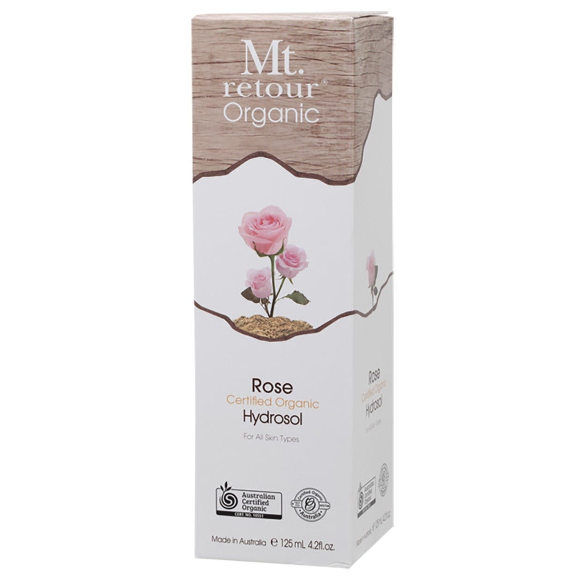 Mt Retour- Face & Body Mist Hydrosol Freshener Spray Rose-125ml
