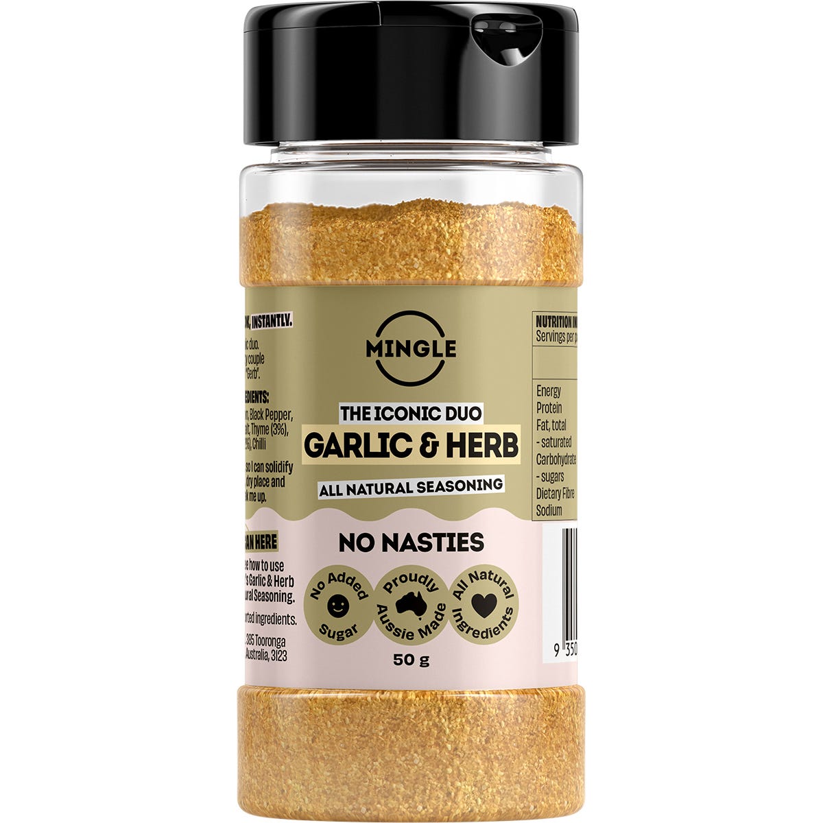 Mingle- Garlic & Herb All Natural Seasoning-10x50g