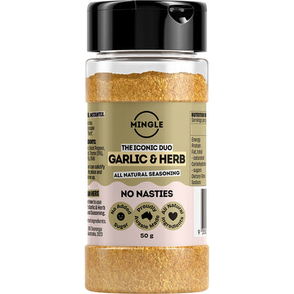 Mingle- Garlic & Herb All Natural Seasoning-10x50g