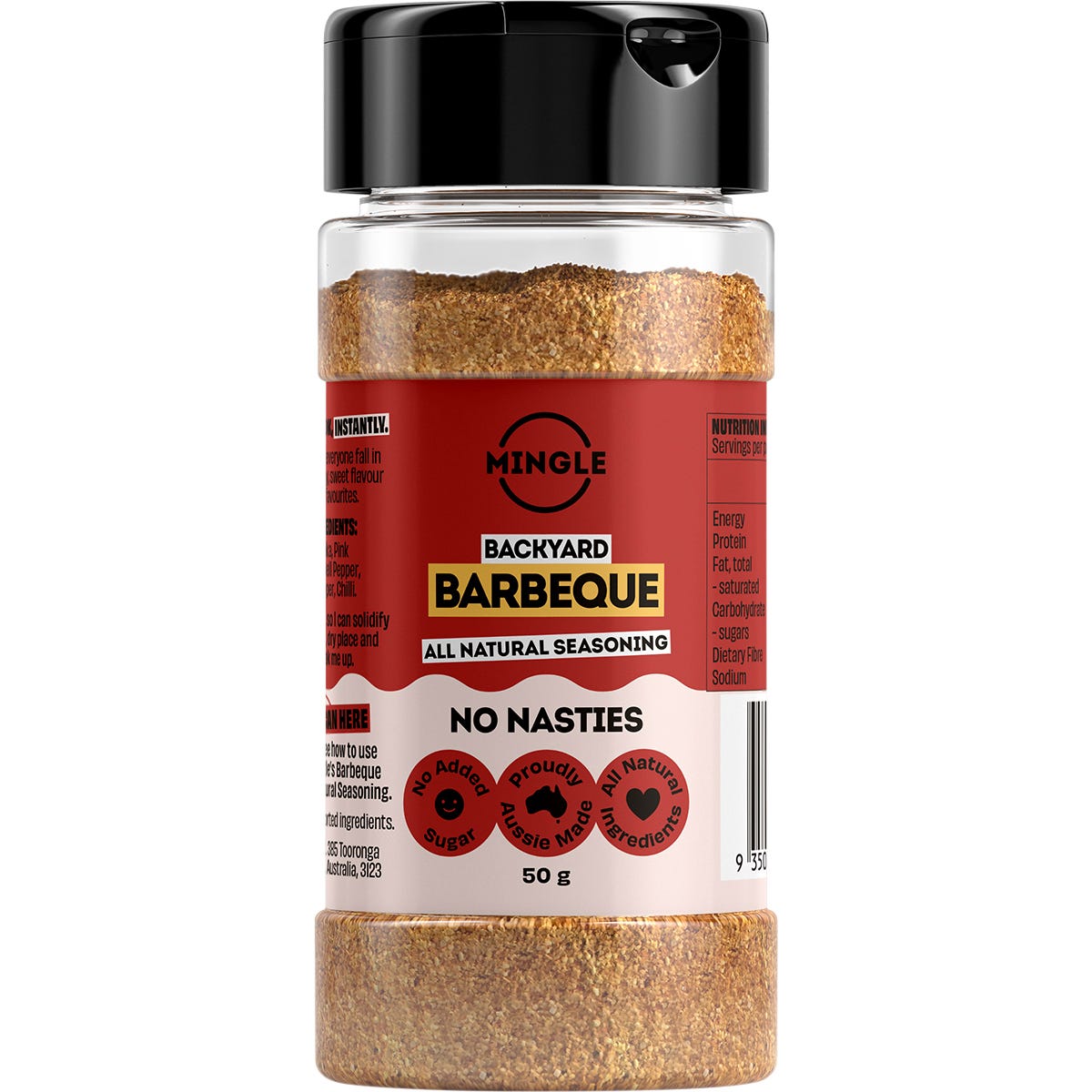 Mingle- Backyard Barbeque All Natural Seasoning-10x50g