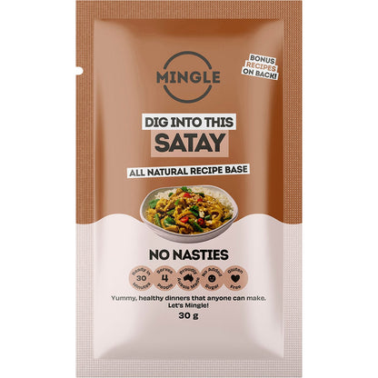 Mingle- Satay All Natural Recipe Base-12x30g