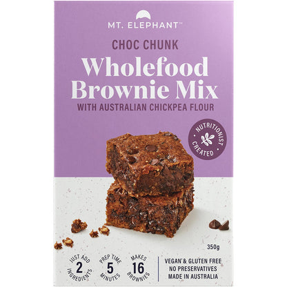 Mt. Elephant- Wholefood Brownie Mix Choc Chunk-350g