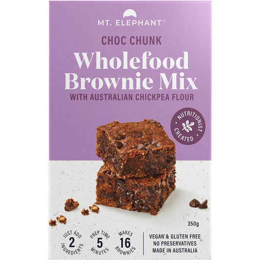 Mt. Elephant- Wholefood Brownie Mix Choc Chunk-350g