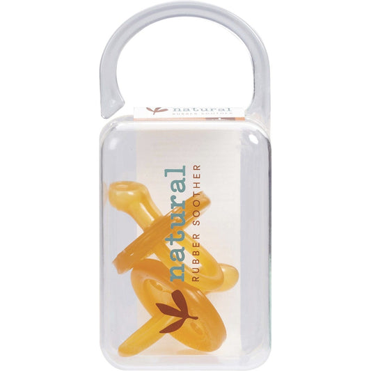 Natural Rubber Soothers- Soother Twin Pack Large Orthodontic 6 mths +-2pk