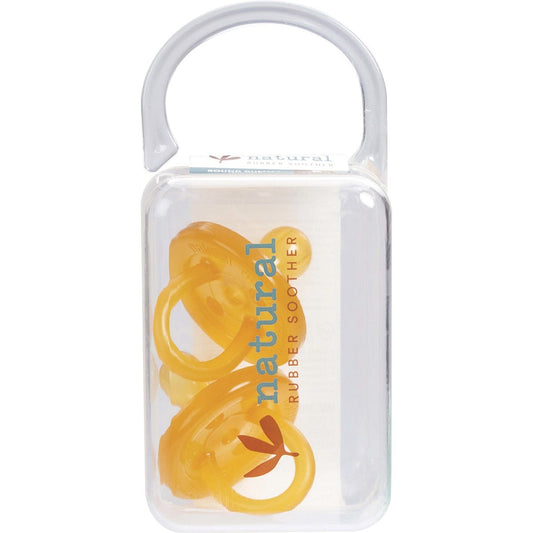 Natural Rubber Soothers- Soother Twin Pack Small Rounded 0-3 mths-2pk
