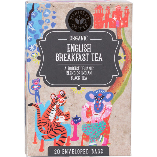 Ministry of Tea- Organic English Breakfast Tea Bags-25pk
