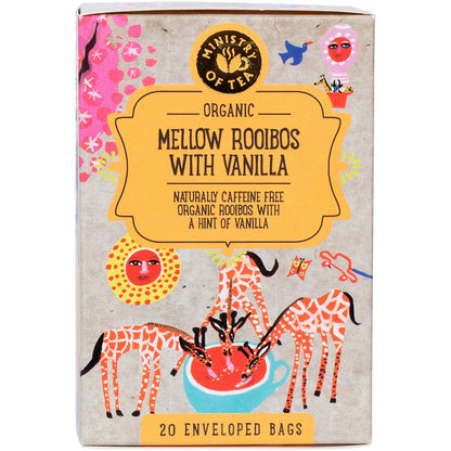 Ministry of Tea- Organic Mellow Rooibos with Vanilla Tea Bags-20pk