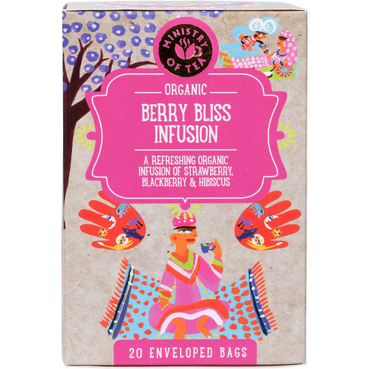 Ministry of Tea- Organic Berry Bliss Infusion Tea Bags-20pk