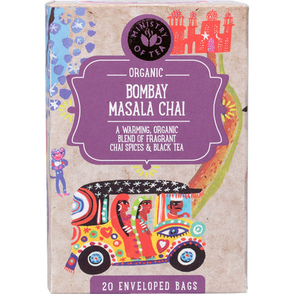 Ministry of Tea- Organic Bombay Masala Chai Tea Bags-20pk
