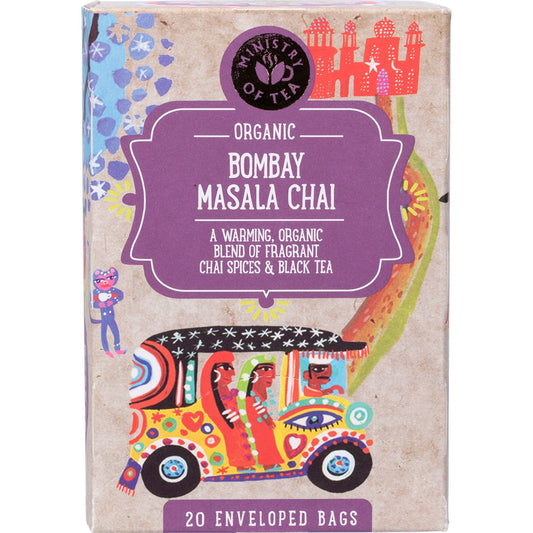 Ministry of Tea- Organic Bombay Masala Chai Tea Bags-20pk
