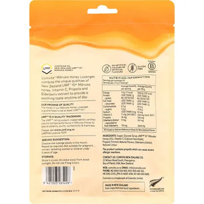 Comvita- Manuka Honey Lozenges Elderberry Extract & Vitamin C-40x4.5g