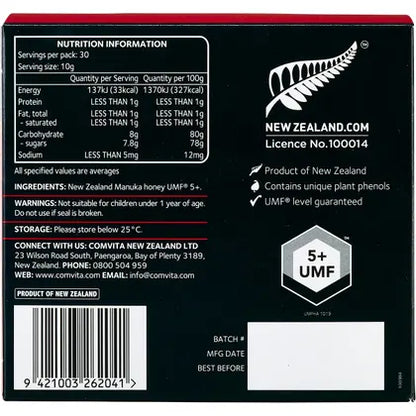 Comvita- Manuka Honey On The Go UMF 5+-30pk