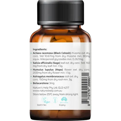 Nature's Help- Meno Cool Hot Flushes Capsules-60 Caps