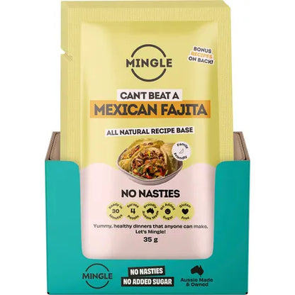 Mingle- Mexican Fajita All Natural Recipe Base-12x35g
