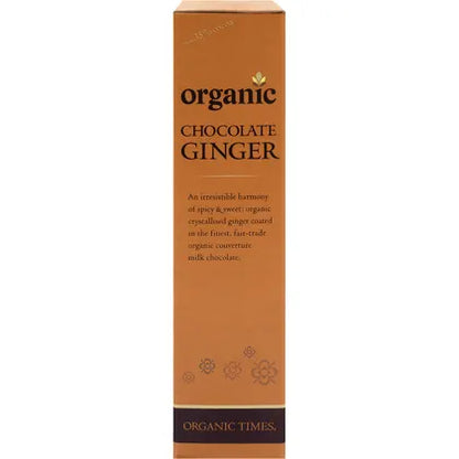 Organic Times- Milk Chocolate Ginger-150g