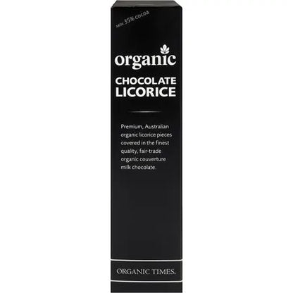 Organic Times- Milk Chocolate Licorice-150g