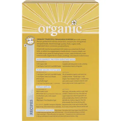 Organic Times- Milk Powder Full Cream-300g