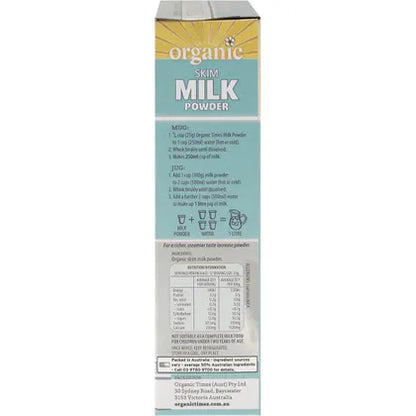 Organic Times- Milk Powder Skim-300g