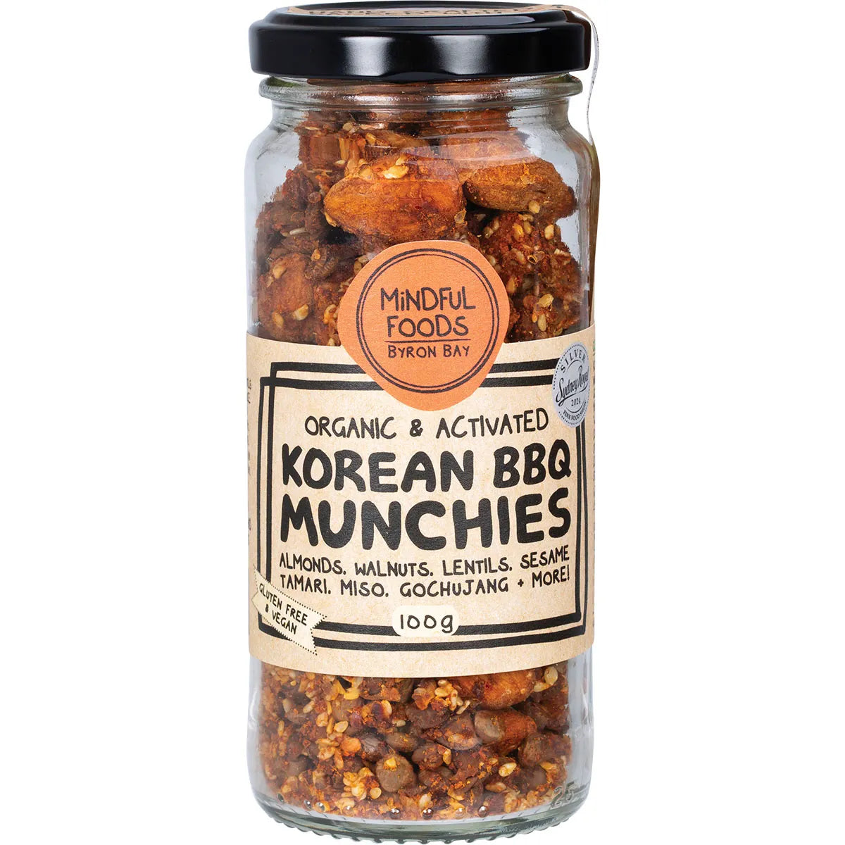 Mindful Foods- Korean BBQ Munchies Organic & Activated-100g