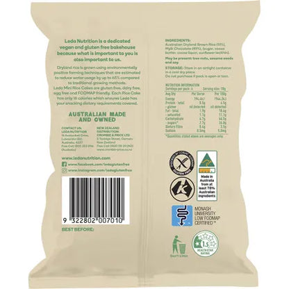 Leda- Mini Rice Cakes Mylk Chocolate-6x60g