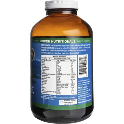 Green Nutritionals- Mountain Organic Spirulina Powder-250g